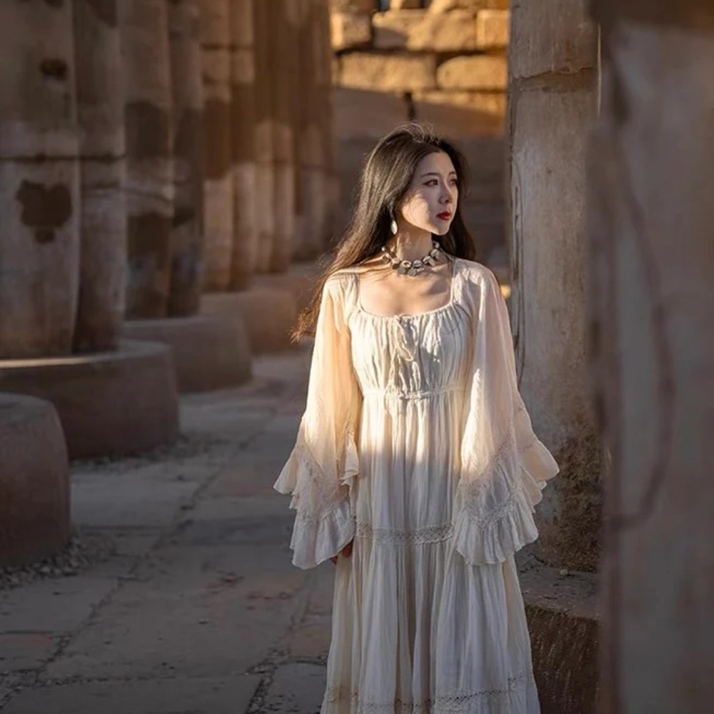 Cream Maxi Dress